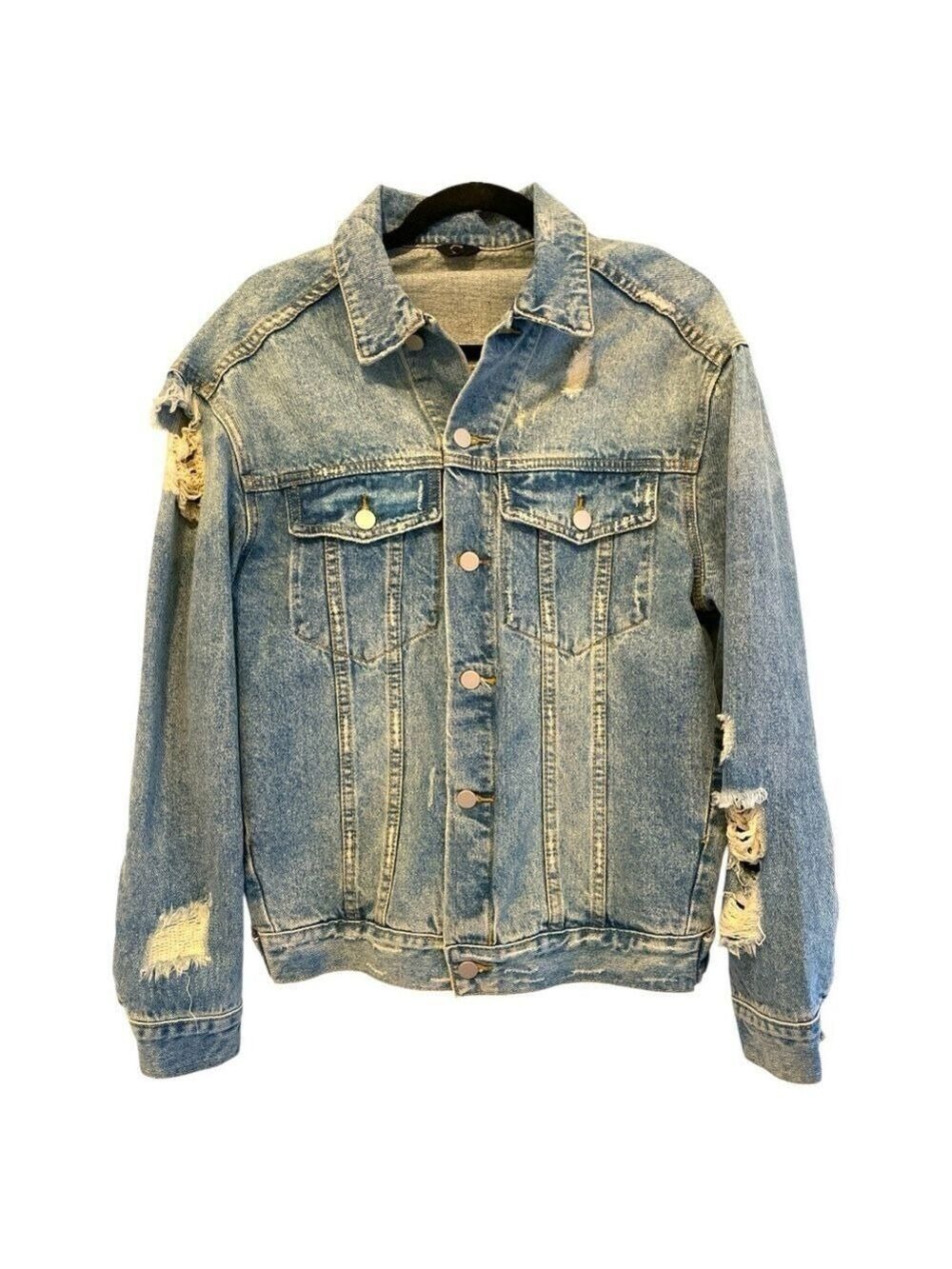MM & Co. Deconstructed Denim Jacket Size Small